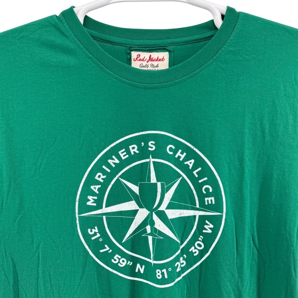 Red Jacket Mariner's Chalice T-Shirt Green XL NWT Sea Island club Tournament